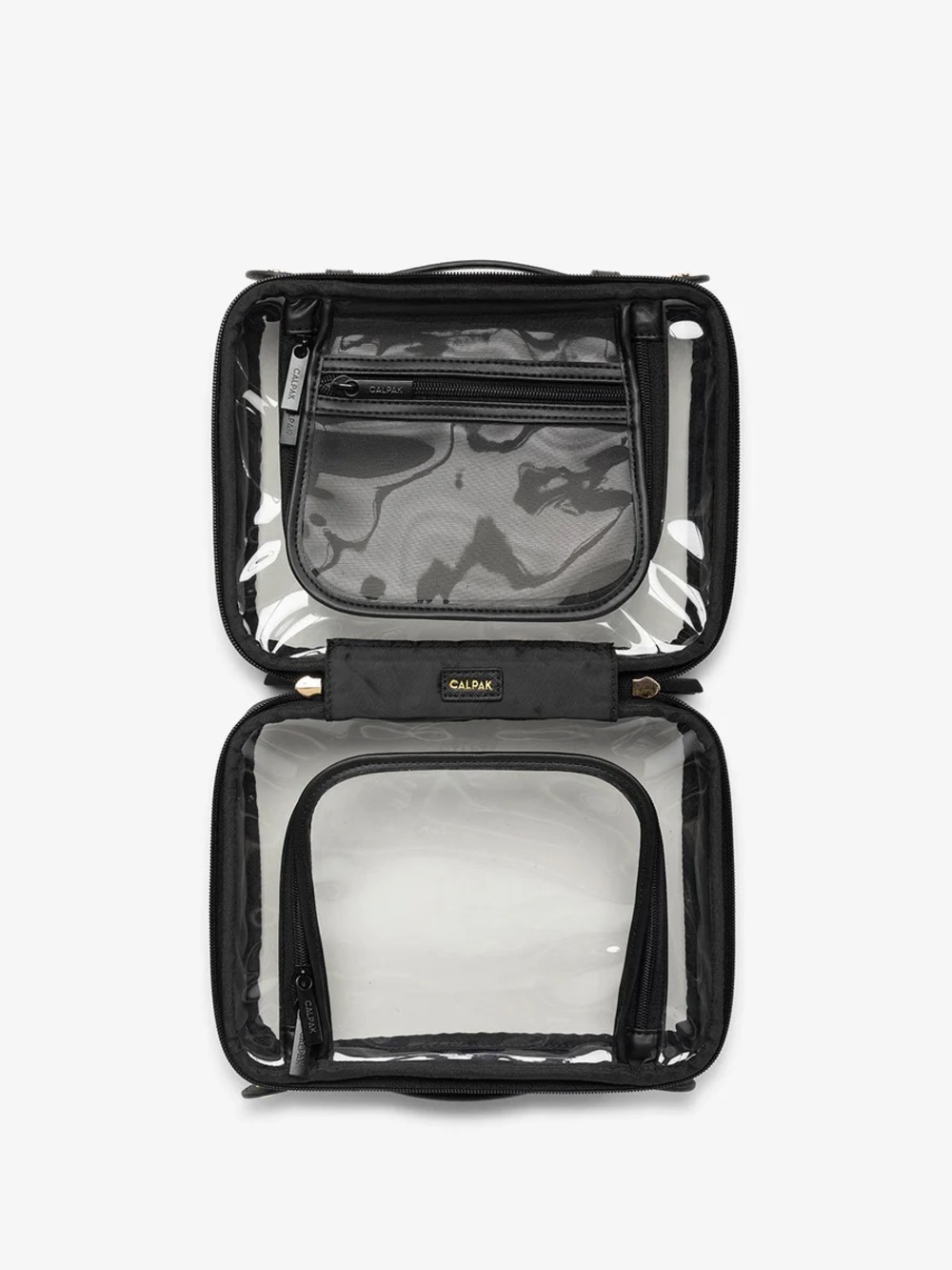 Calpak Medium Clear Cosmetics Case in Black - Picture 2 of 5